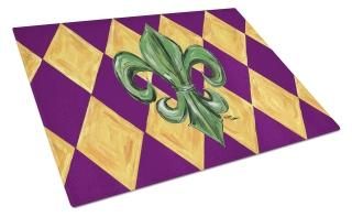 Carolines Treasures 8133LCB 15 X 12 In. Mardi Gras Fleur de lis Purple Green and