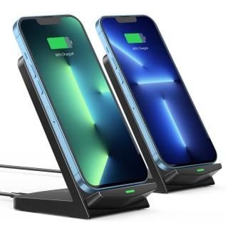 Wireless Charger 2 Pack15W Fast Qi Wireless Charger Stand Wireless Phone Charger