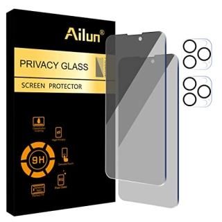 Privacy Screen Protector for iPhone 14 Pro Max6.7 inch + 2 Pack Camera Lens Prot