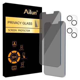 2Pack Privacy Screen Protector for iPhone 14 Plus6.7 inch + 2 Pack Camera Lens P