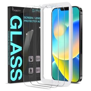 Purity Screen Protector Designed for iPhone 14 2022 3 Pack Tempered Glass Screen