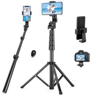 70 inch Phone Tripod Extendable Selfie Stick Tripod with Remote Portable Cell Ph