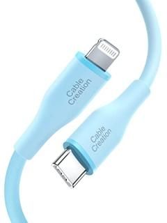 CableCreation USB C to Lightning Cable 6ft MFi Certified Soft Flow Silicone USB-