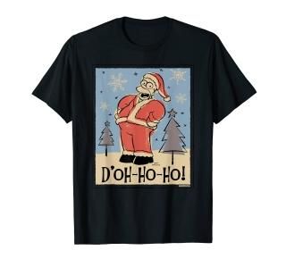 The Simpsons Homer Santa Christmas Holiday Doh-Ho-Ho T-Shirt