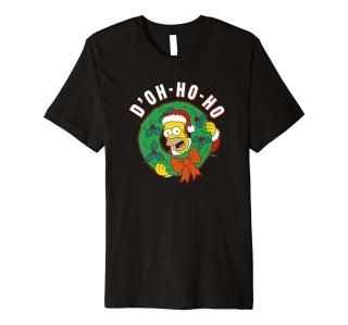 The Simpsons Christmas Homer D'Oh-Ho-Ho Premium T-Shirt