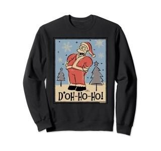 The Simpsons Homer Santa Christmas Holiday Doh-Ho-Ho Sweatshirt