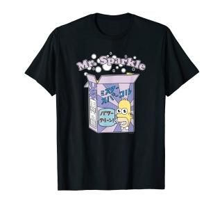 The Simpsons Homer Mr. Sparkle Kanji Box Bubbles V2 T-Shirt