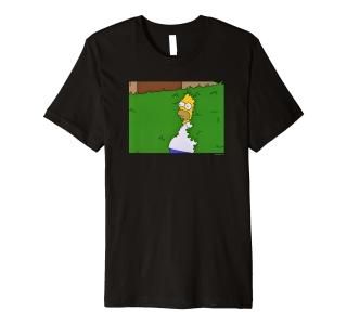 The Simpsons Homer Simpson Into The Bushes V1 Premium T-Shirt