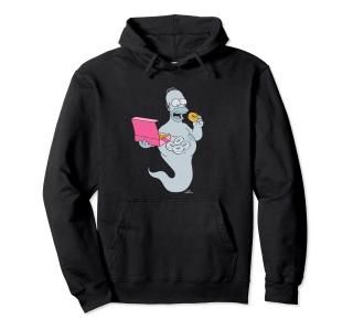 The Simpsons Homer Simson Ghost Donuts Pullover Hoodie