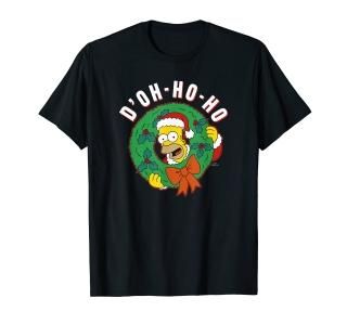 The Simpsons Christmas Homer D'Oh-Ho-Ho T-Shirt