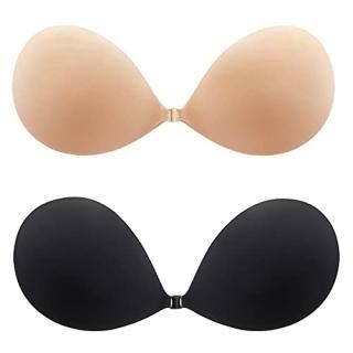 MITALOO Adhesive Bra Invisible Sticky Strapless Push up Backless Reusable Silico