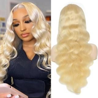 613 Body Wave Lace Front Wig Human Hair 10a Brazilian 13x4 Blonde Lace Frontal W