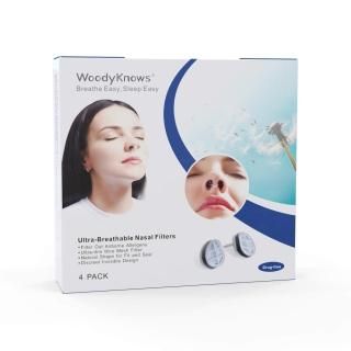 WoodyKnows Ultra-Breathable Nasal Filters Round Combined Trial Pack 4 Pack