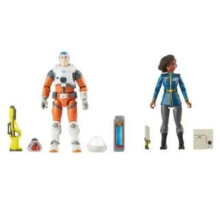 Disney Pixar's Lightyear Alisha Hawthorne and Buzz Lightyear Action Figures Posa