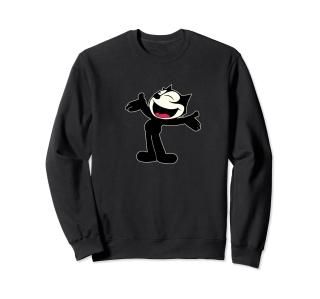 Felix Cat Cartoon Giant Lowrider Car Club Mashup 2-Sided Sweatshirt