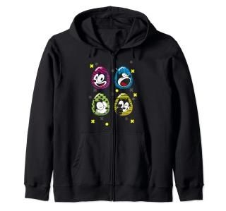 Felix the Cat Easter Eggs Fill Zip Hoodie
