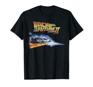 Back To The Future unisex child Classic Back To the Future Two Flaming Tires T S