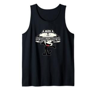 Felix Cat Cartoon Giant Lowrider Car Club Design Mashup Tank Top