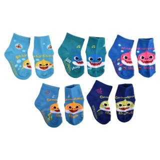 Baby Shark baby boys Quarter Socks Blue 5 Pack 18-24 Months US