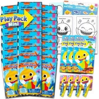 Baby Shark Mini Party Favors Set for Kids - Bundle with 24 Mini Baby Shark Grab 