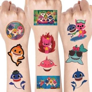 12 Sheets Sh?rk Birthday Party Supplie Party Favors Set Sh?rk Temporary Tattoos 