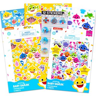Pink Fong Baby Shark Stickers for Toddlers Variety Set  Bundle with Over 800 Bab