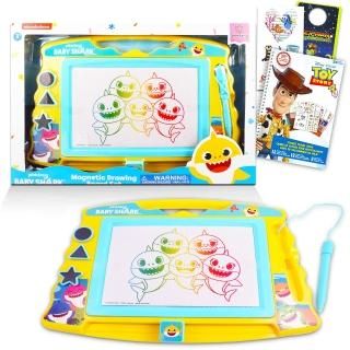 Pink Fong Baby Shark Baby Shark Magnetic Drawing Board Set - Bundle Baby Shark D