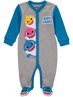 Baby Shark Baby Boys Pajamas Sleeper Bodysuit - Footed Baby Pajamas - Baby Shark