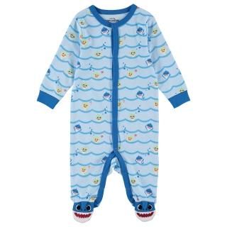 Baby Shark Baby Boys Bodysuit Sleeper - Footed Baby Pajamas - Baby Shark Baby Cl