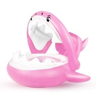 Baby Float Swimming Pool Toddler Floaties with Inflatable Canopy Shark Infant Po