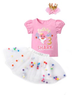 Baby Shark Toddler Girl Clothes 3 T Toddler Fall Outfits for Girls Baby Shark Sh