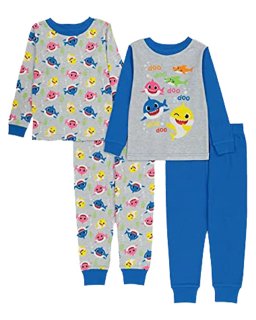Nickelodeon Boys' Little Baby Shark Pajamas Bright 2 3T