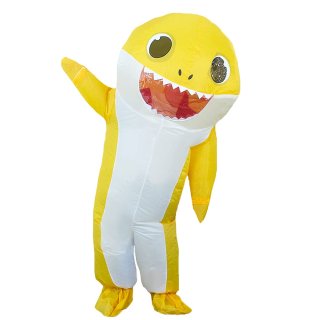 Inflatable Shark Costume Adult Halloween Costume Full Body Shark Air Blow-up Par