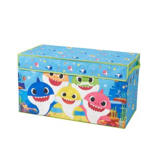 Idea Nuova Baby Shark Collapsible Childrens Toy Storage Trunk Durable with Lid