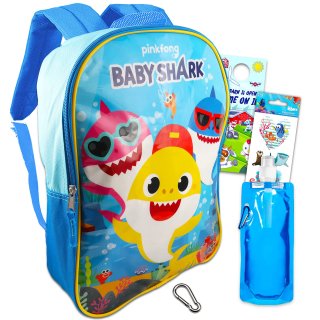 Fast Forward Baby Shark Backpack for Toddlers Kids - Baby Shark School Supplies 