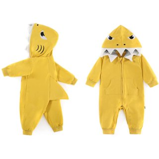UVIPC Shark Baby Boys and Girls Halloween Costume Coverall Bodysuit 3D Hooded On