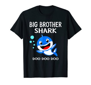 Brother Shark Shirt Halloween Christmas Boys Men Family T-Shirt