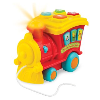KiddoLab Toy Train - Interactive & Educational Pull Toy for Babies Toddlers Chil