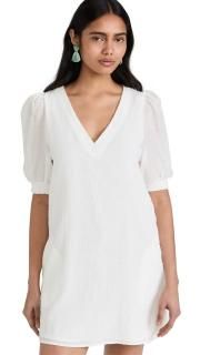 BB DAKOTA by Steve Madden Women's Fields of Gold Dress White M