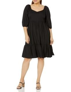 The Drop ɥ쥹 Lexi ѥե꡼ ȥϡȥͥå饤 åХåɥ쥹 ǥ SS22-101 ֥å 6XL Plus