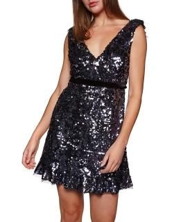 Free People  Sequin Siren Sheath ɥ쥹  Black  4