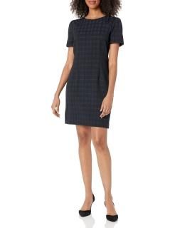 Tommy Hilfiger Women's Shift Dress Navy/Gold 12