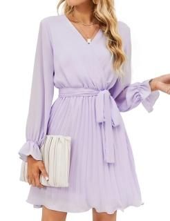 Casual Summer Dresses for Women Long Sleeve Dresses for Wedding Guest Elegant Mi