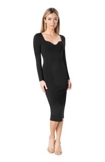 Dress the Population Women's Sonia Bodycon Knee-Length Dress Black Large