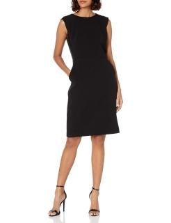 Anne Klein womens Crepe Sheath Dress Anne Black 12 US