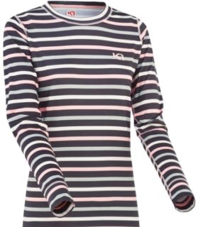 Kari Traa Women's Fryd Base Layer Top - Long Sleeve Thermal Shirt Stripe Small