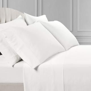 Aria Dots Cotton Sheet Set White 6Pc King