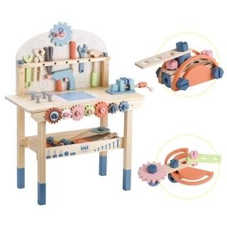 Toywoo Tool Bench for Kids Toy Play Workbench Wooden Tool Bench Workshop Workben