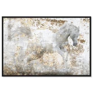 The Oliver Gal Artist Co Wall Art Canvas Prints 'Running Equus' Farm Animals Hom