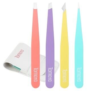 Tweezers for Eyebrows Slant Tip and Pointed Eyebrow Tweezer Set Great Precision 
